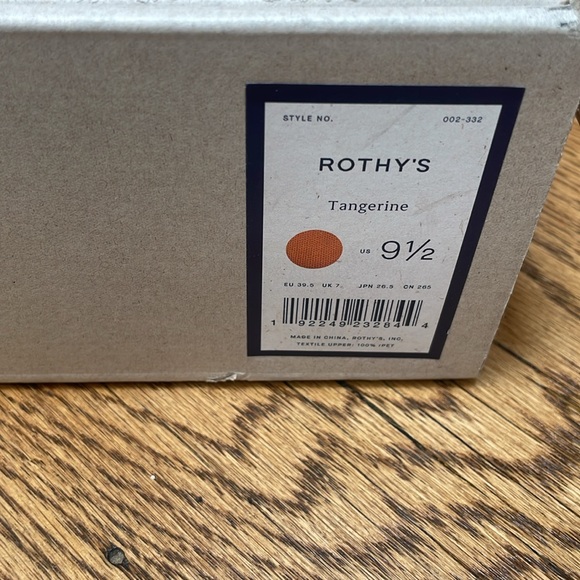 Rothy’s pointed toe flats tangerine, 9 1/2 NWT - Picture 8 of 10
